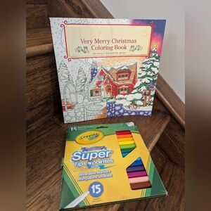 Debbie Macomber's Very Merry Christmas Coloring Book: & Crayola Markers New!